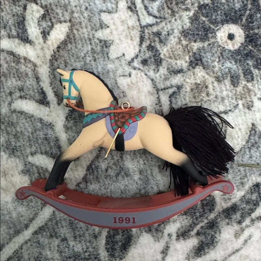 Hallmark 1991 Rocking Horse Ornament